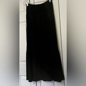 Cactus + Pearl XL Tiered Full Length Black Skirt